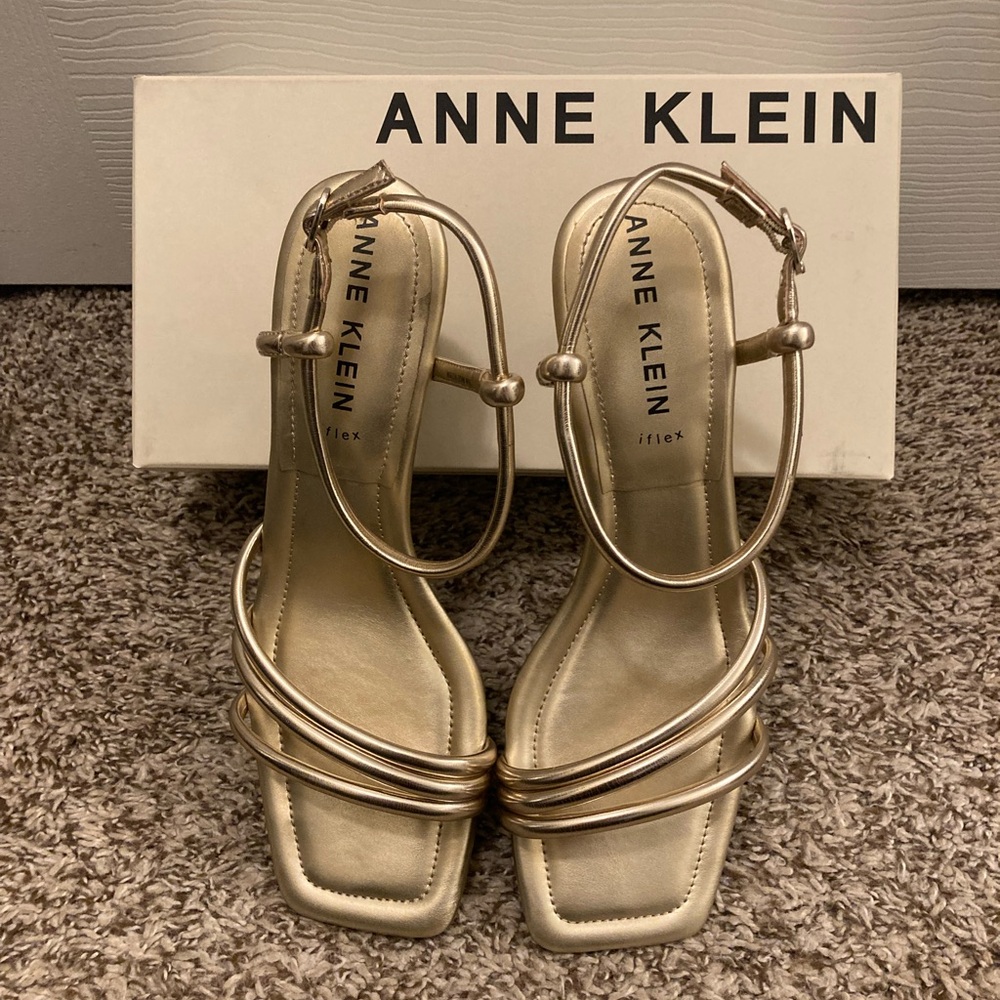Gold Anne Klein Heels